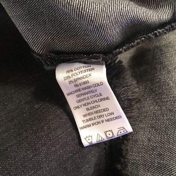 NWOT. Dark Black Denim Dress Size 14 - Picture 8 of 9